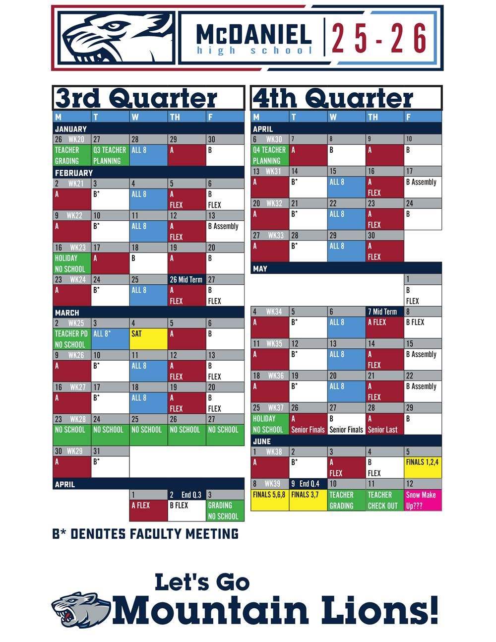 Image of Q3 & Q4 AB Schedule